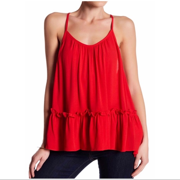 Anthropologie Tops - Anthropologie Ro & De Ruffle Camisole Tank Top